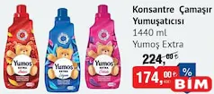 YUMOŞ EXTRA KONSANTRE ÇAMAŞIR YUMUŞATICISI 1440 ML fiyat ve kampanya bilgisi